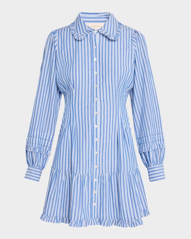 Marketa Striped Mini Shirtdress